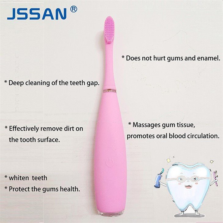 Cepillo de dientes de silicona para niños / niños