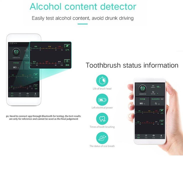 Cepillo de dientes inteligente limpio oral